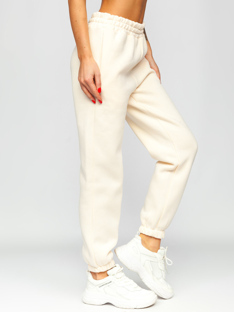 Bezowe-grube-spodnie-dresowe-damskie-Denley