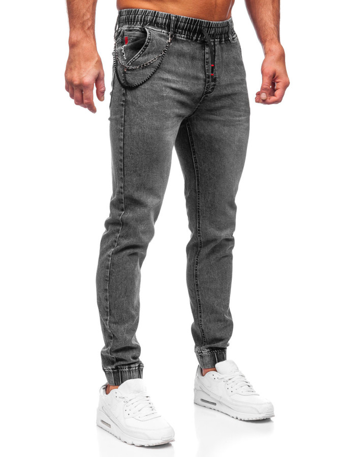 Czarne-spodnie-jeansowe-meskie-regular-fit-Denley