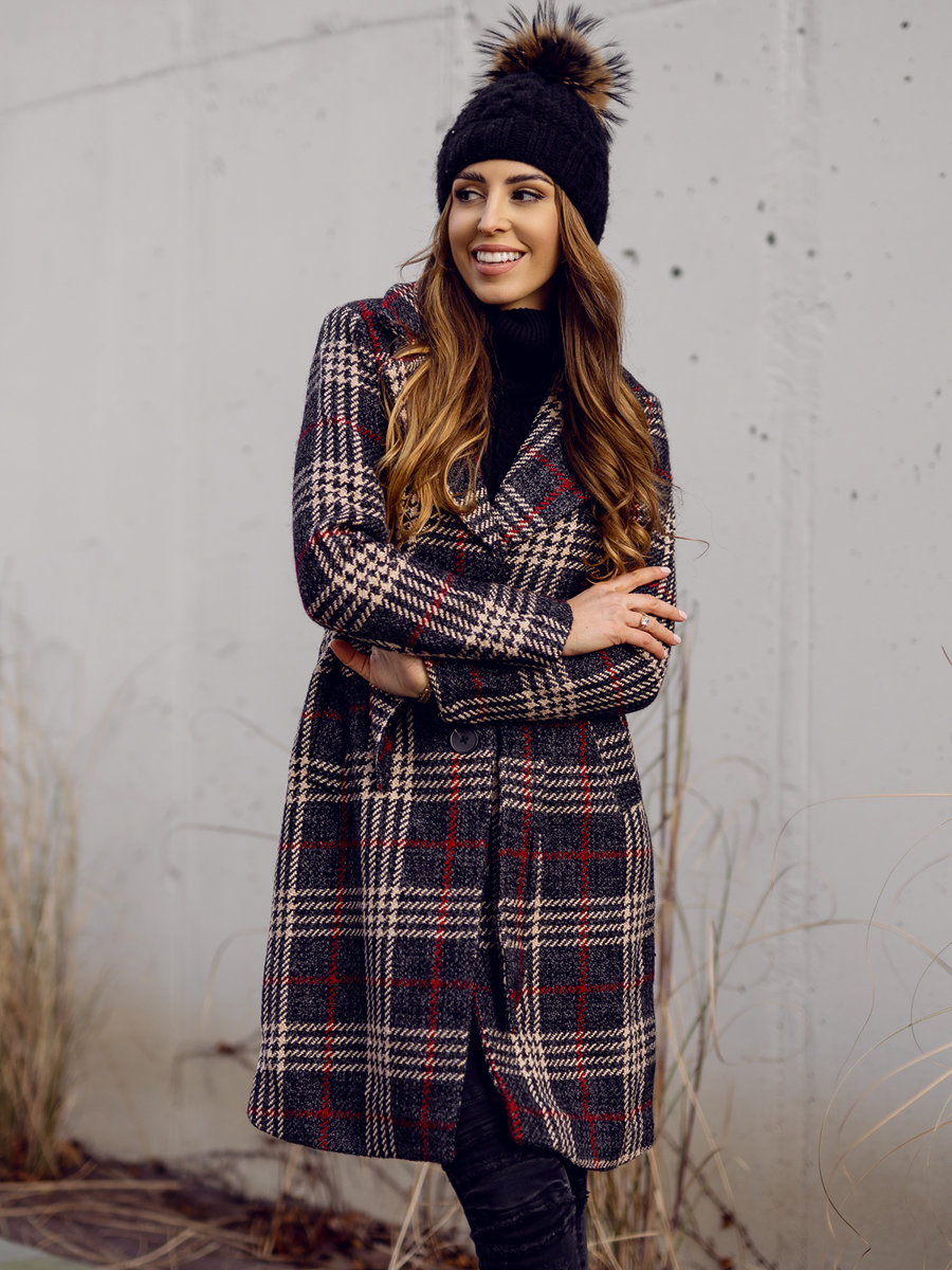 Grafitowy-dlugi-ocieplany-plaszcz-damski-zimowy-z-paskiem-Denley