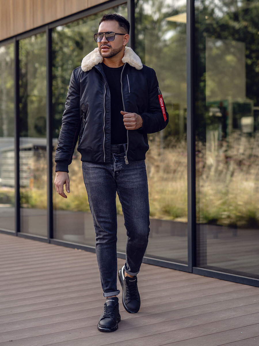 Kurtka-meska-zimowa-pilotka-czarna-Denley