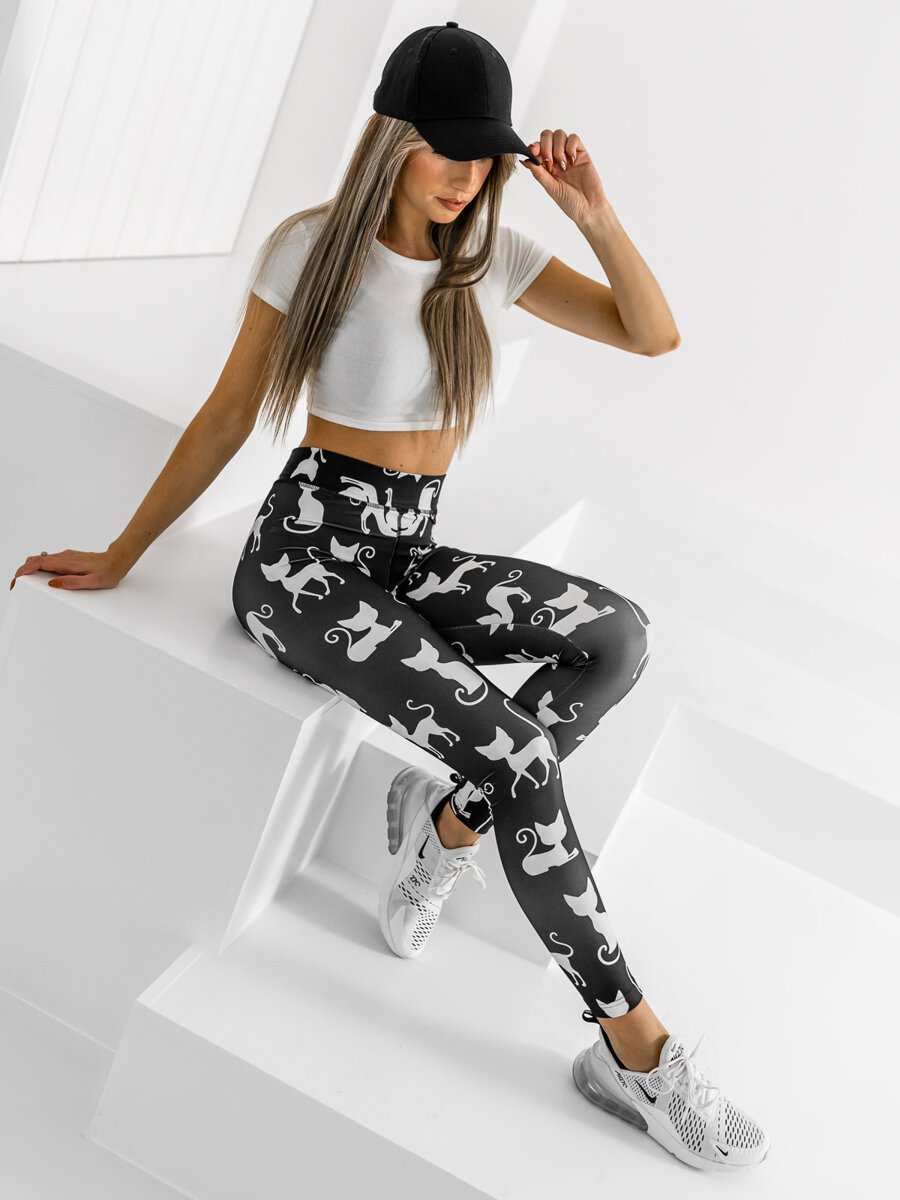 Czarne-legginsy-damskie-Denley