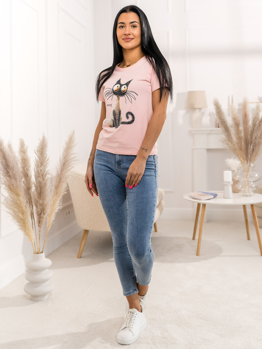 Rozowy-t-shirt-damski-z-aplikacja-Denley