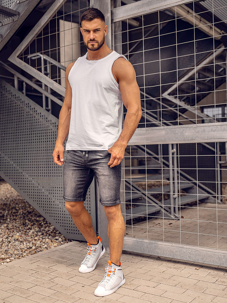 Koszulka-tank-top-meska-bez-nadruku-biala-Bolf