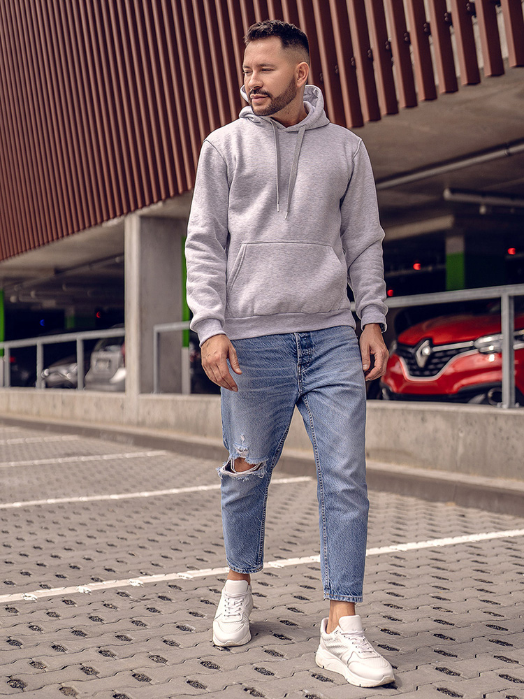 Jasnoszara-z-kapturem-gruba-bluza-meska-kangurka-Bolf