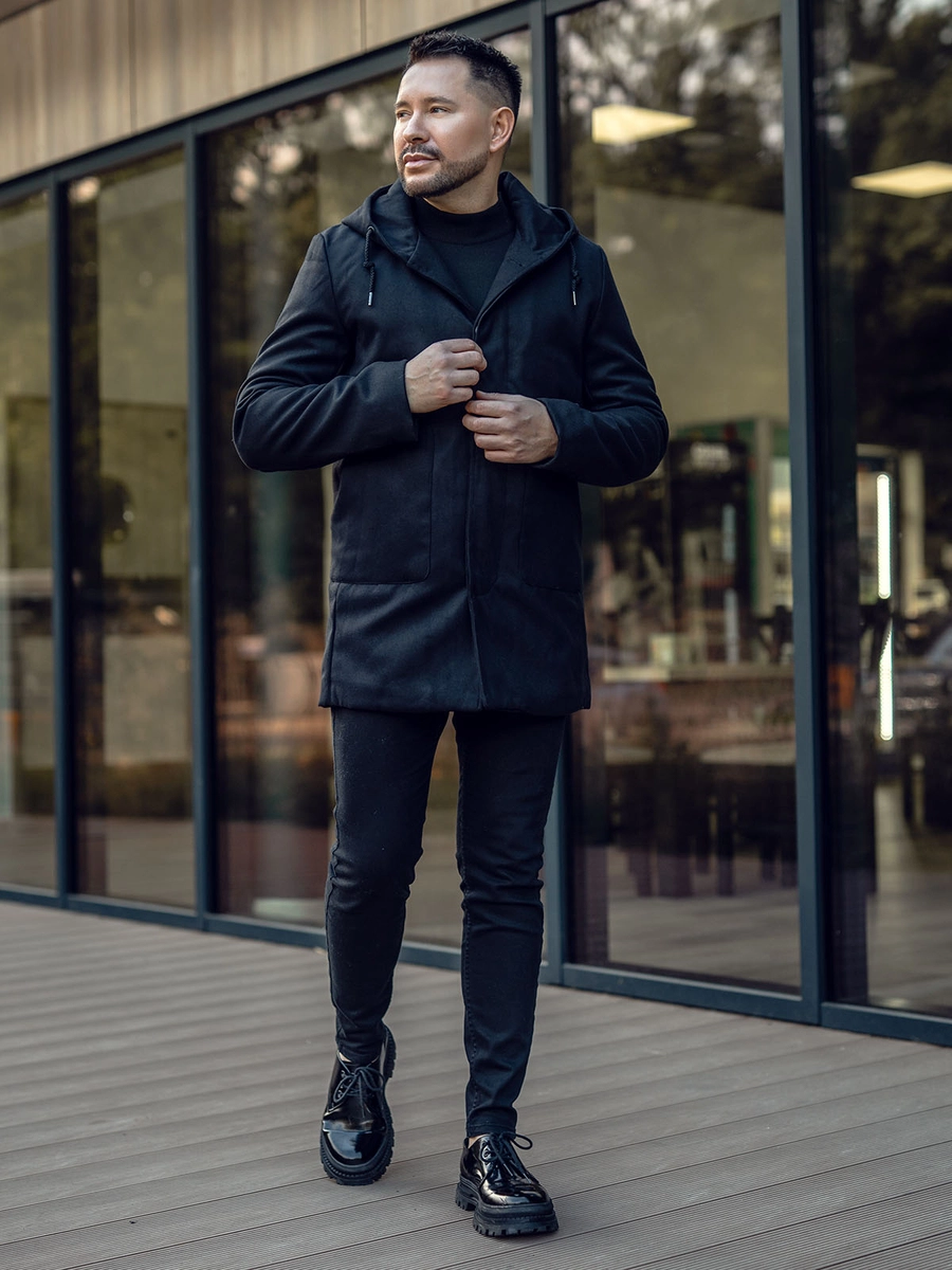 Czarny-plaszcz-meski-zimowy-z-kapturem-Denley
