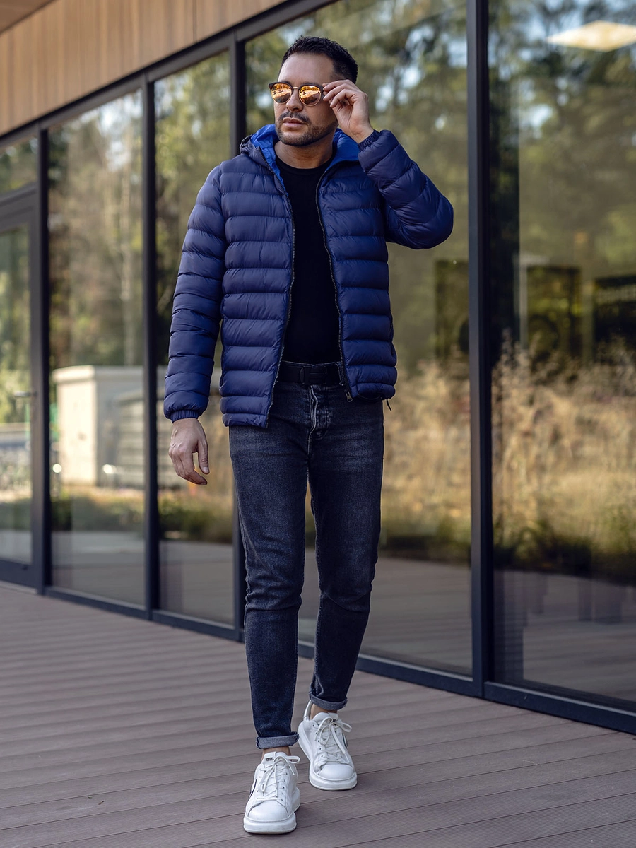 Kurtka-meska-zimowa-sportowa-pikowana-granatowa-Denley