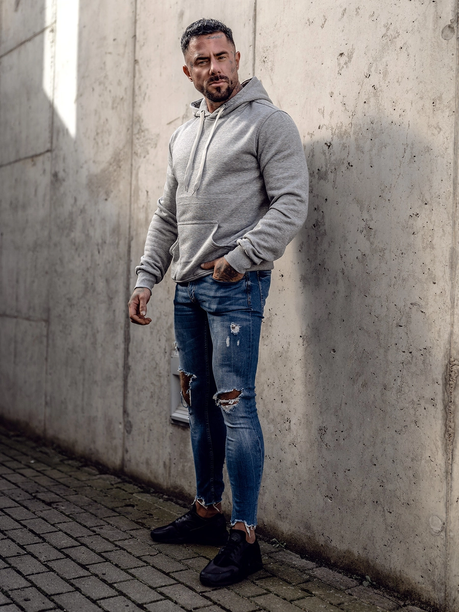 Bluza-meska-kangurka-z-kapturem-szara-Denley