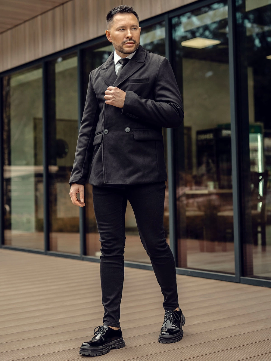 Czarny-dwurzedowy-plaszcz-meski-zimowy-Denley