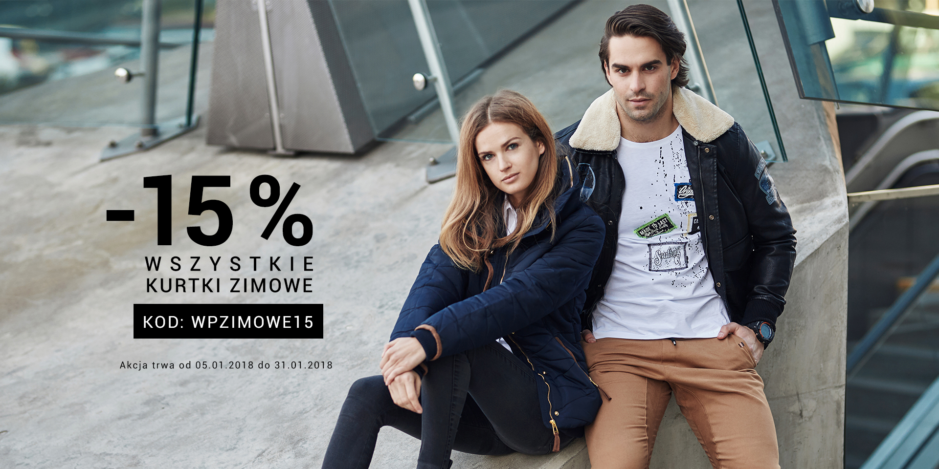 Nie daj się zimie! Teraz wszystkie kurtki zimowe 15% taniej!