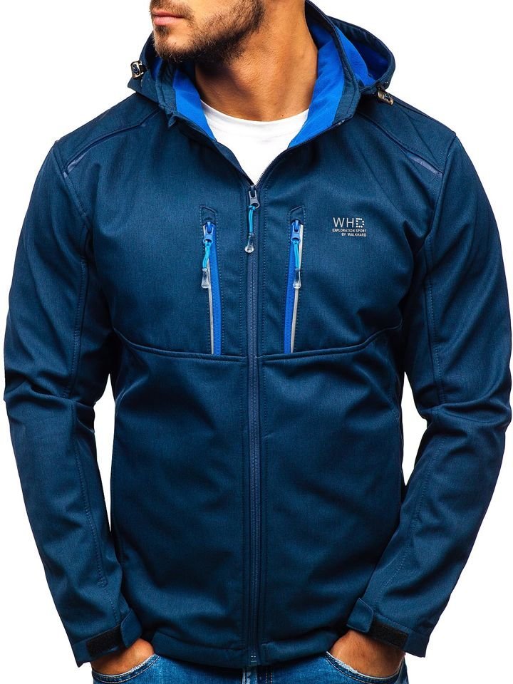 Kurtka-meska-softshell-granatowa