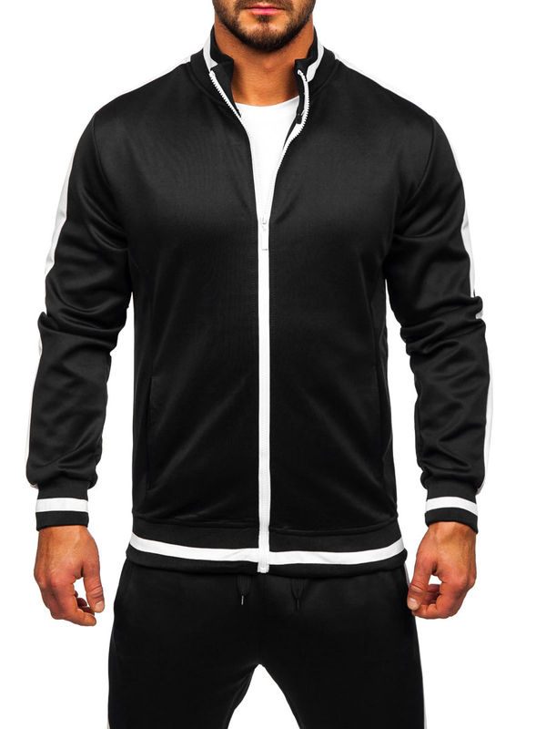 Czarny dres męski Denley 8C99