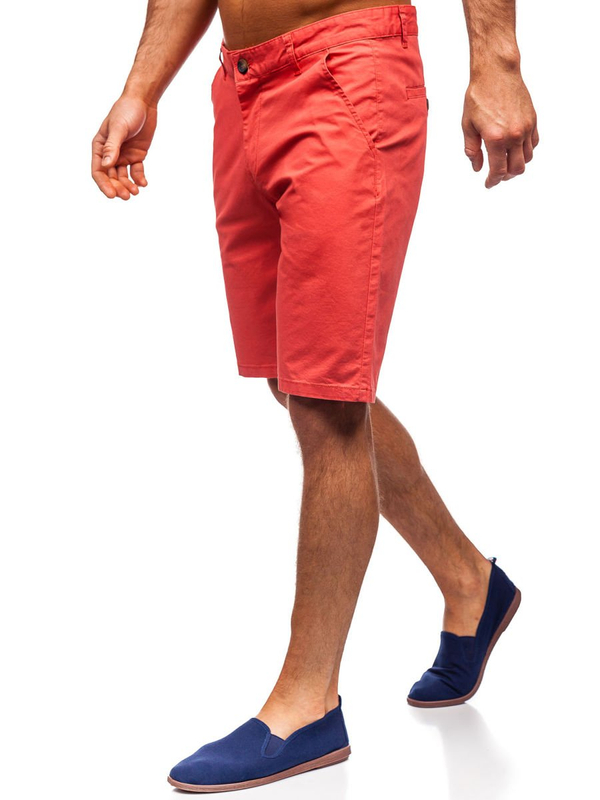 Różowe krótkie spodenki szorty męskie Denley 1140