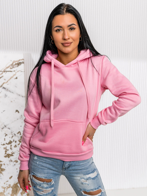 Bluza damska różowa kangurka Denley W02A1
