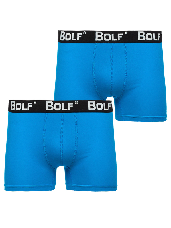 Błękitne bokserki męskie Bolf 0953-2P 2 PACK
