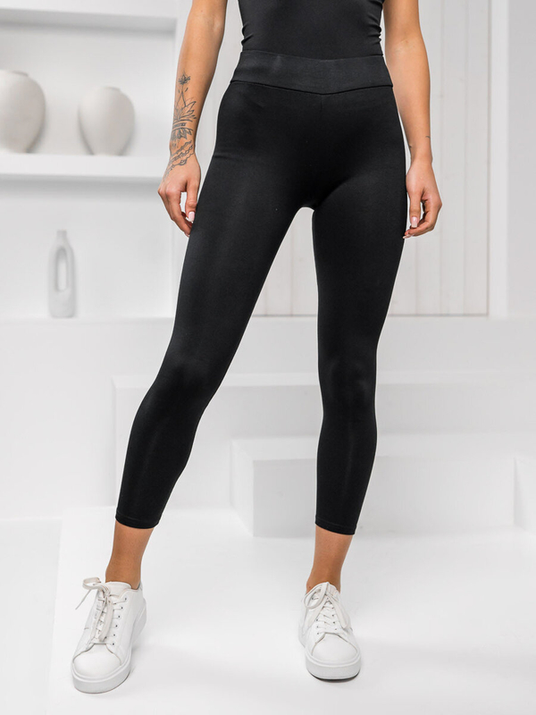 Czarne legginsy damskie Denley YW01001-A