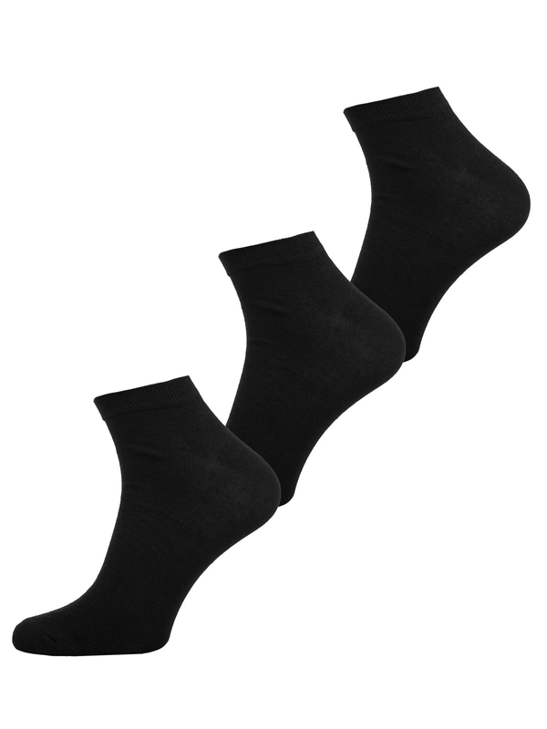 Czarne skarpetki stopki męskie Denley N3101-3P 3 PACK