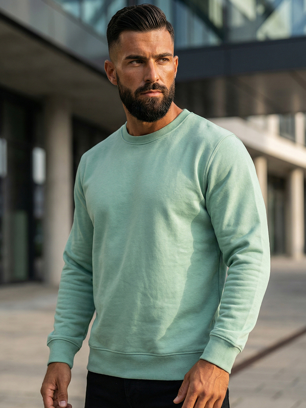 Bluza męska basic miętowa Bolf Adrio