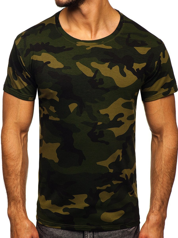 Khaki t-shirt męski moro Denley S807