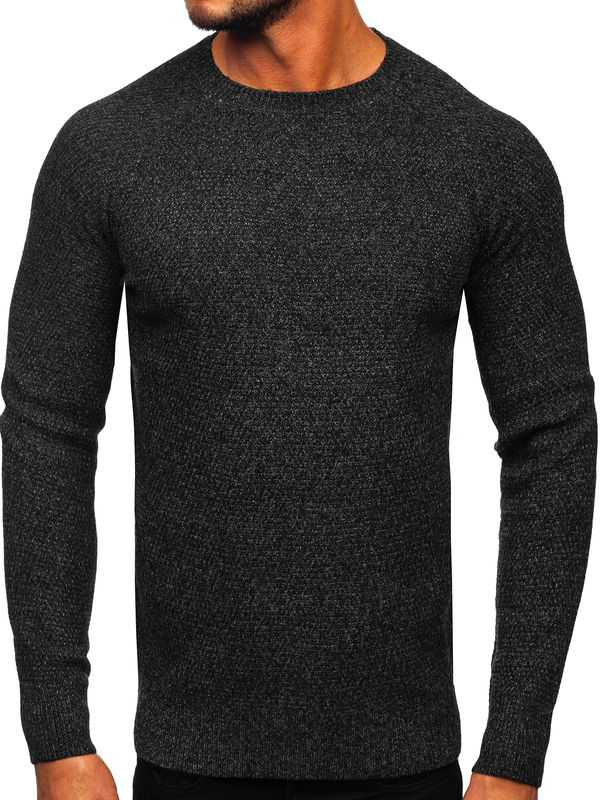 Sweter męski czarny Denley H1810