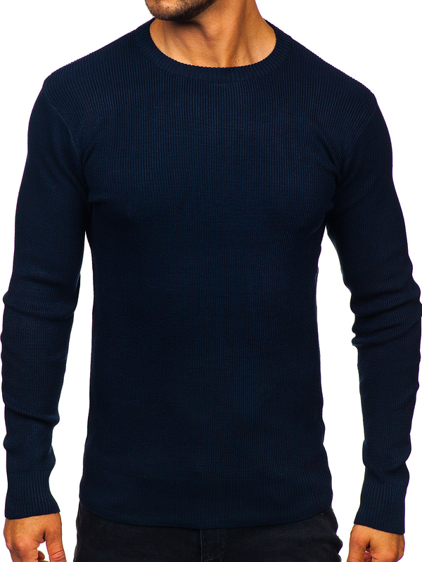 Granatowy sweter męski Denley S8750