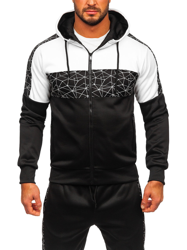 Czarny dres męski Denley HM398