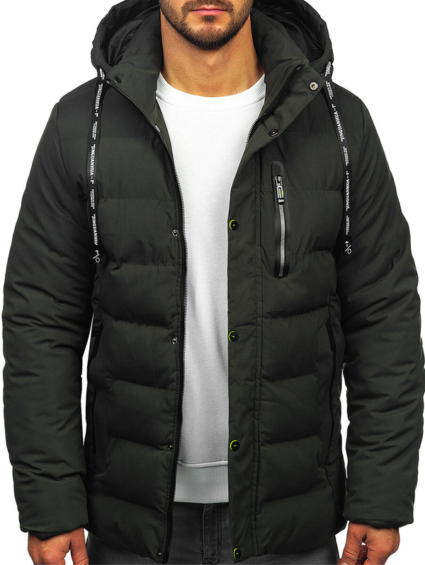 Khaki kurtka męska zimowa Denley 5M3136