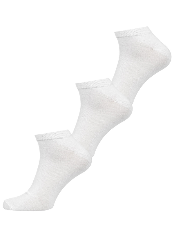 Białe skarpetki stopki męskie Denley N3101-3P 3 PACK