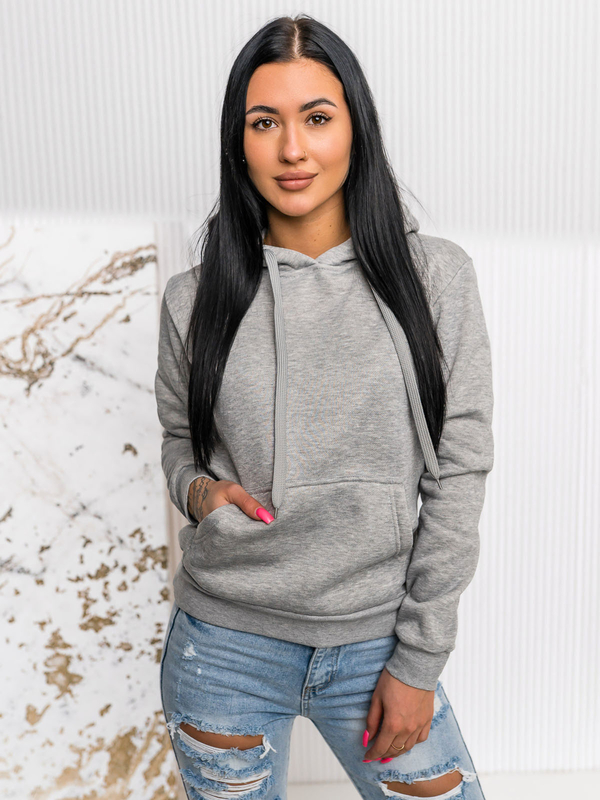 Bluza damska szara kangurka Denley W02A1