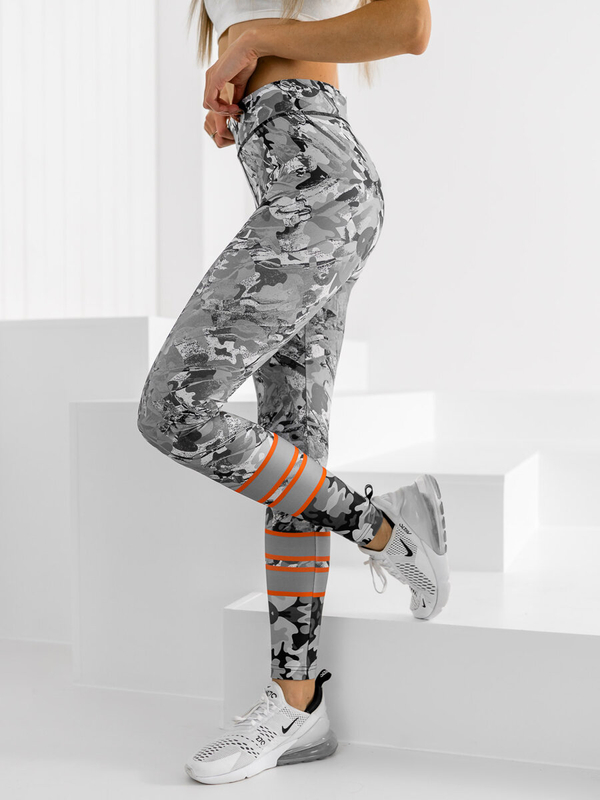 Szare legginsy damskie Denley 20329