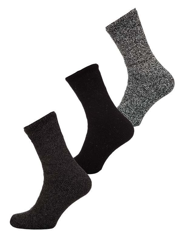 Grube zimowe termiczne skarpetki męskie multikolor-3 Denley A8990-2-3P 3PACK