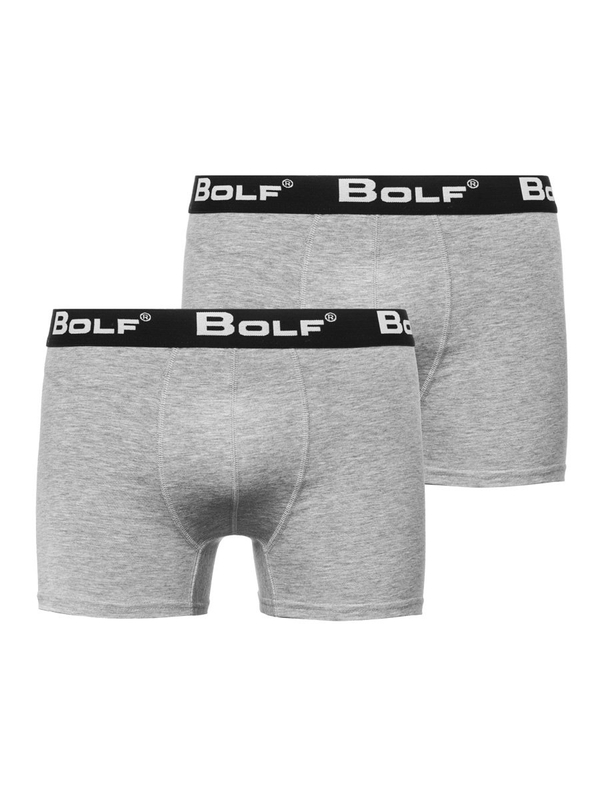 Szare bokserki męskie Bolf 0953-2P 2 PACK