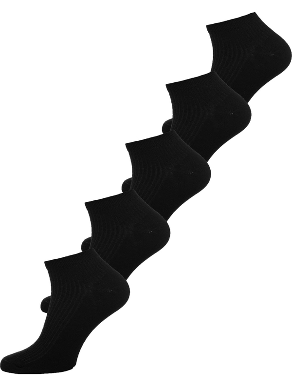 Czarne stopki skarpetki męskie Denley M082-5P 5 PACK